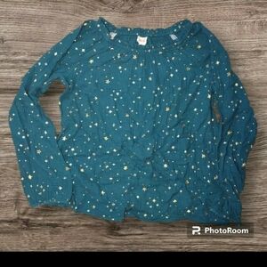 Girls 10/12 muslin star top